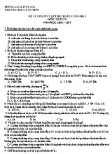 Đề cương ôn thi chất lượng Vật lí lớp 9 - Năm học 2016-2017 - Trường THCS Tân Tiến